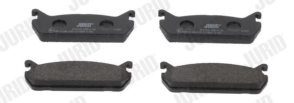 JURID 572163J Brake pad set not prepared for wear indicator, without accessories