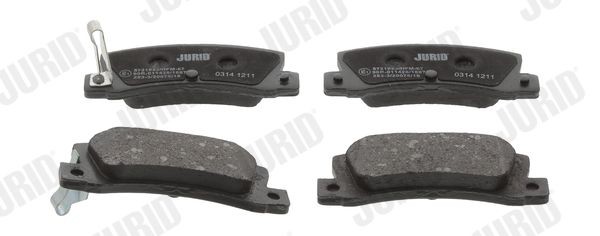 JURID 572182J Brake pad set with acoustic wear warning, without accessories