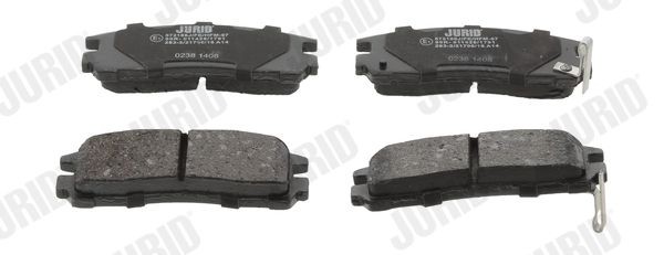 572186J JURID Brake pad set DODGE with acoustic wear warning, without accessories