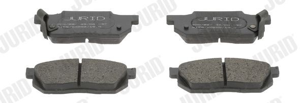 20959 JURID with acoustic wear warning, without accessories Height 1: 45mm, Height: 45mm, Width: 118mm, Thickness: 15mm Brake pads 572238J buy