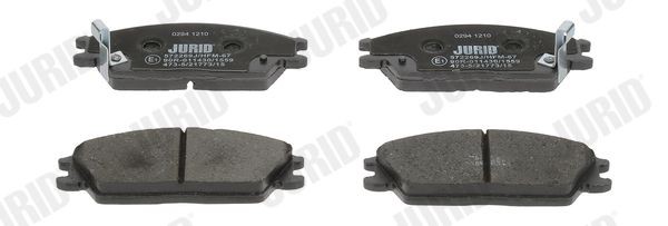JURID 572269J Brake pad set with acoustic wear warning, without accessories