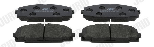 21468 JURID not prepared for wear indicator, without accessories Height 1: 57,4mm, Height: 57,4mm, Width: 145,4mm, Thickness: 15,5mm Brake pads 572367J buy