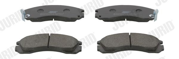 JURID 572370J Brake pad set with acoustic wear warning, without accessories