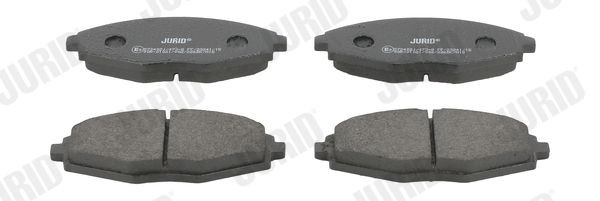 JURID 572402J Brake pad set not prepared for wear indicator, without accessories