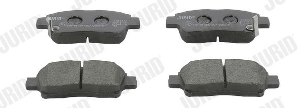 JURID 572404J Brake pad set with acoustic wear warning, without accessories
