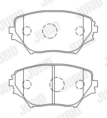 23585 JURID not prepared for wear indicator, without accessories Height 1: 60,4mm, Height: 60,4mm, Width: 123mm, Thickness: 17,4mm Brake pads 572487J buy