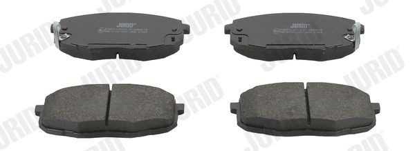 23966 JURID with acoustic wear warning Height 1: 58,1mm, Height: 58,1mm, Width: 130,1mm, Thickness 1: 17,5mm, Thickness: 18mm Brake pads 572577J buy