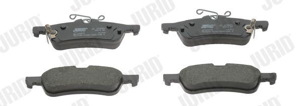 JURID 572588J Brake pad set with acoustic wear warning, without accessories