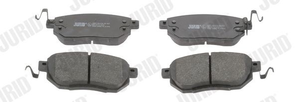 24056 JURID with acoustic wear warning Height 1: 69,9mm, Height: 69,9mm, Width: 135,5mm, Thickness: 15,5mm Brake pads 572649J buy