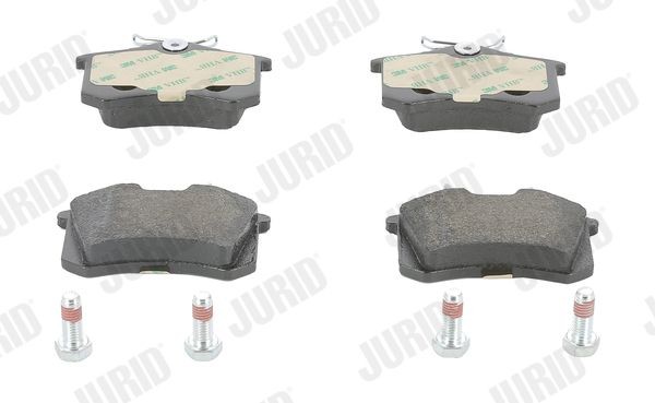 JURID 573032J Brake pad set not prepared for wear indicator, with accessories