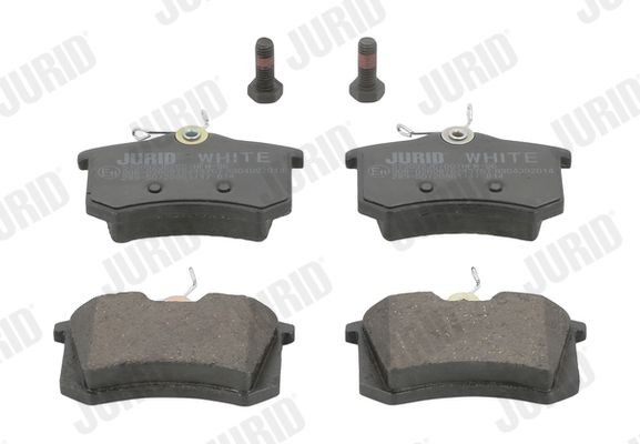 JURID 573032JC Brake pad set Jurid White Low Dust, Ceramic, not prepared for wear indicator