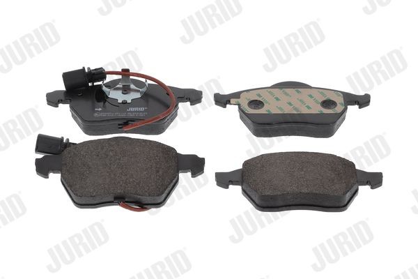 JURID 573037J Brake pad set incl. wear warning contact, without accessories
