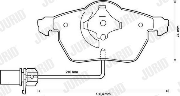 573037J Disc brake pads JURID 573037 review and test