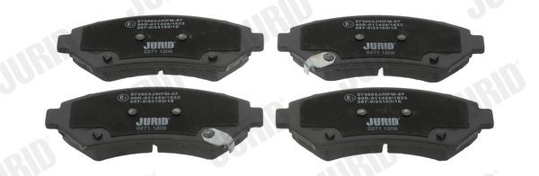 JURID 573063J Brake pad set with acoustic wear warning, without accessories