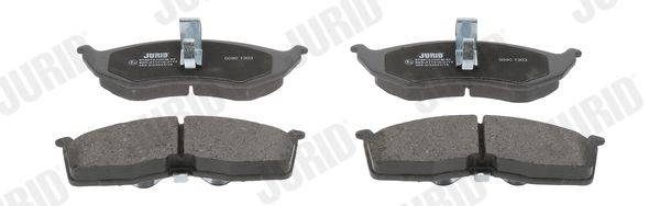 JURID 573072J Brake pad set not prepared for wear indicator, without accessories