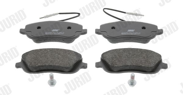 JURID 573096J Brake pad set incl. wear warning contact, with accessories
