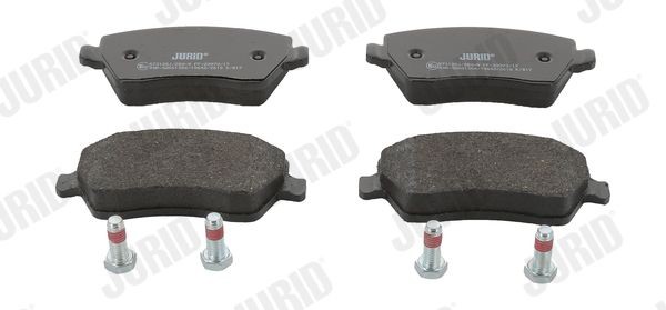 JURID 573125J Brake pad set not prepared for wear indicator, with accessories