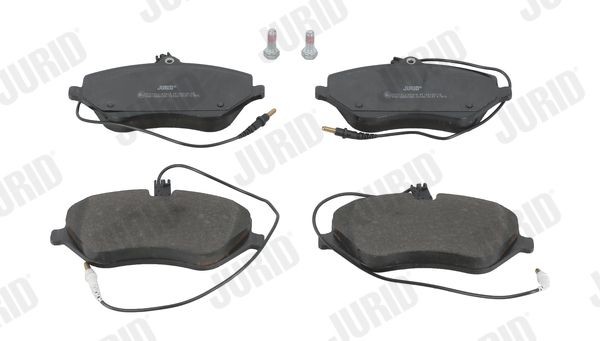 JURID 573131J Brake pad set incl. wear warning contact, with accessories