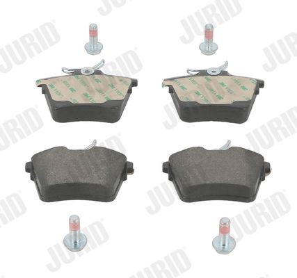24135 JURID not prepared for wear indicator, with accessories Height 1: 57mm, Height: 57mm, Width: 86mm, Thickness: 17,6mm Brake pads 573133J buy