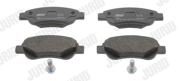 JURID 573135J Brake pad set not prepared for wear indicator, with accessories