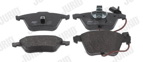 23762 JURID incl. wear warning contact, without accessories Height 1: 72,8mm, Height: 72,8mm, Width: 155mm, Thickness: 20,3mm Brake pads 573145J buy