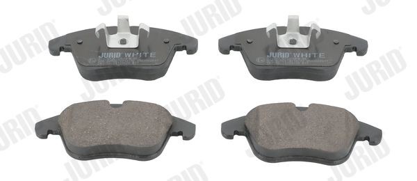 JURID Jurid White Low Dust, Ceramic, not prepared for wear indicator Height 1: 72mm, Height 2: 66,6mm, Width 1: 156,3mm, Width: 155,1mm, Thickness: 19,5mm Brake pads 573201JC buy