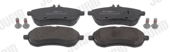 24306 JURID prepared for wear indicator Height 1: 71,5mm, Height: 71,5mm, Width: 146,2mm, Thickness: 20,6mm Brake pads 573257J buy