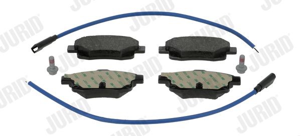JURID 573277J Brake pad set incl. wear warning contact, with accessories