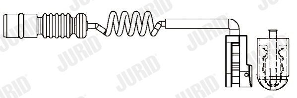 JURID Length: 189mm Warning contact, brake pad wear 581384 buy