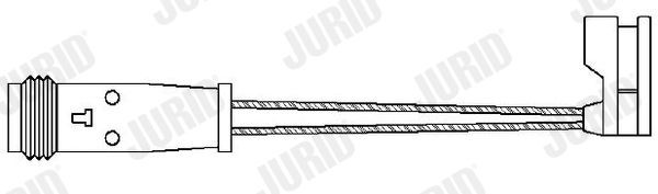 JURID Length: 109mm Warning contact, brake pad wear 587047 buy