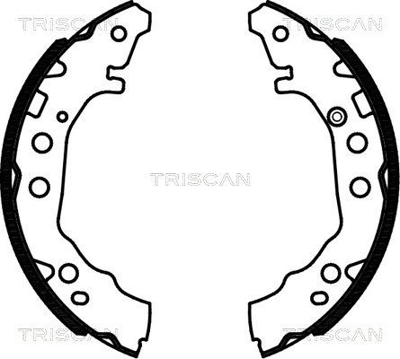 TRISCAN 810013052 Brake Shoe Set 04495 74 010