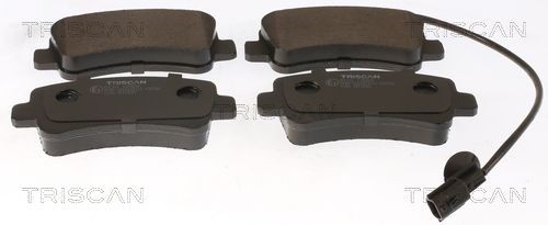 TRISCAN incl. wear warning contact, without accessories Height: 59,8mm, Width: 128,6mm, Thickness: 18,3mm Brake pads 8110 10584 buy