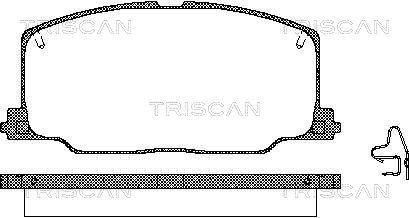 TRISCAN 811013879 Brake pad set 04465 20 050
