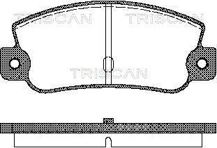 TRISCAN 811015993 Brake pad set 4A0615415