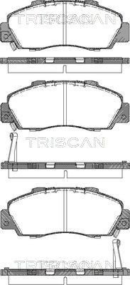 TRISCAN 811017009 Brake pad set 45022ST7R00