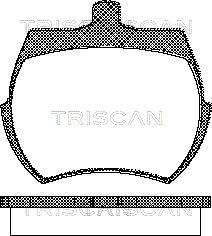 TRISCAN 811017019 Brake pad set GBP 90213