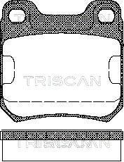 TRISCAN 811024866 Brake pad set 90 278 133