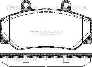 TRISCAN 811027935 Brake pad set 2 717 06