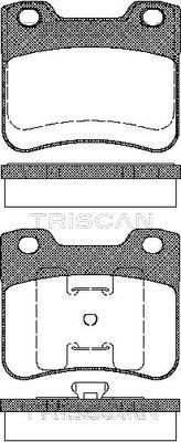TRISCAN 811028005 Brake pad set 4251-89