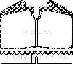 TRISCAN 811029156 Brake pad set 93035193804