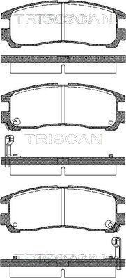 TRISCAN 811042006 Brake pad set MZ690341