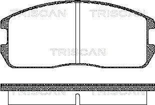 TRISCAN 811042832 Brake pad set MR 162521