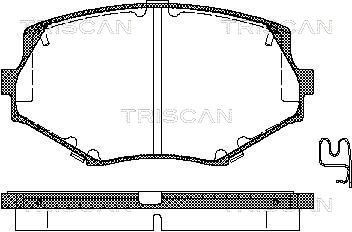 TRISCAN 811050017 Brake pad set NAY5-33-23ZC