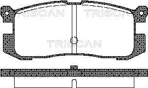 TRISCAN 811050926 Brake pad set GJ87-2648Z-A