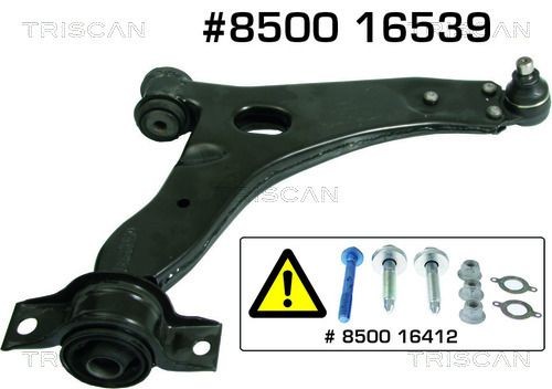 TRISCAN 8500 16539 Suspension arm with ball joint, with rubber mount, Control Arm