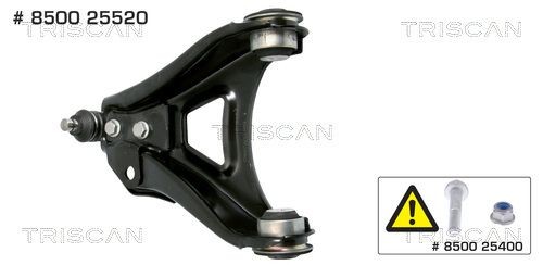 8500 25520 TRISCAN Control arm RENAULT with ball joint, with rubber mount, Control Arm