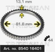 TRISCAN Wheel speed sensor FORD MONDEO I Saloon (GBP) new 8540 16401