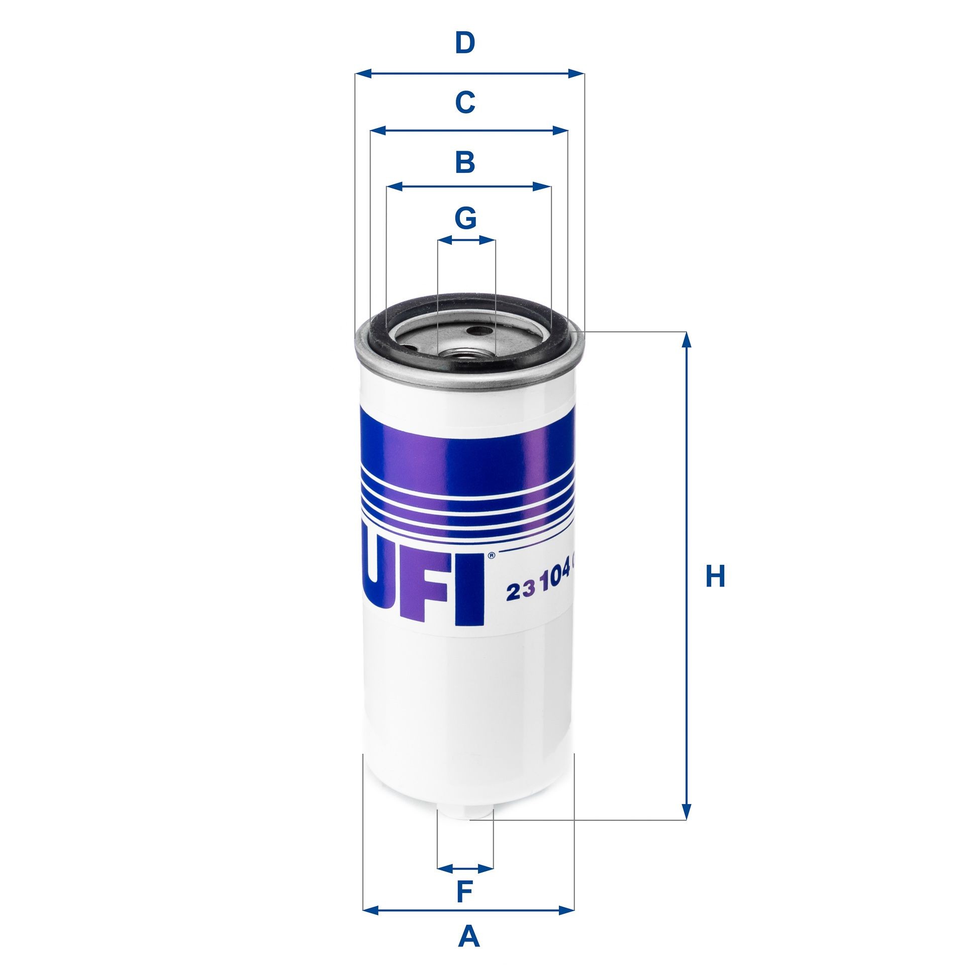 UFI Height: 228, 228,0mm Inline fuel filter 21.046.00 buy