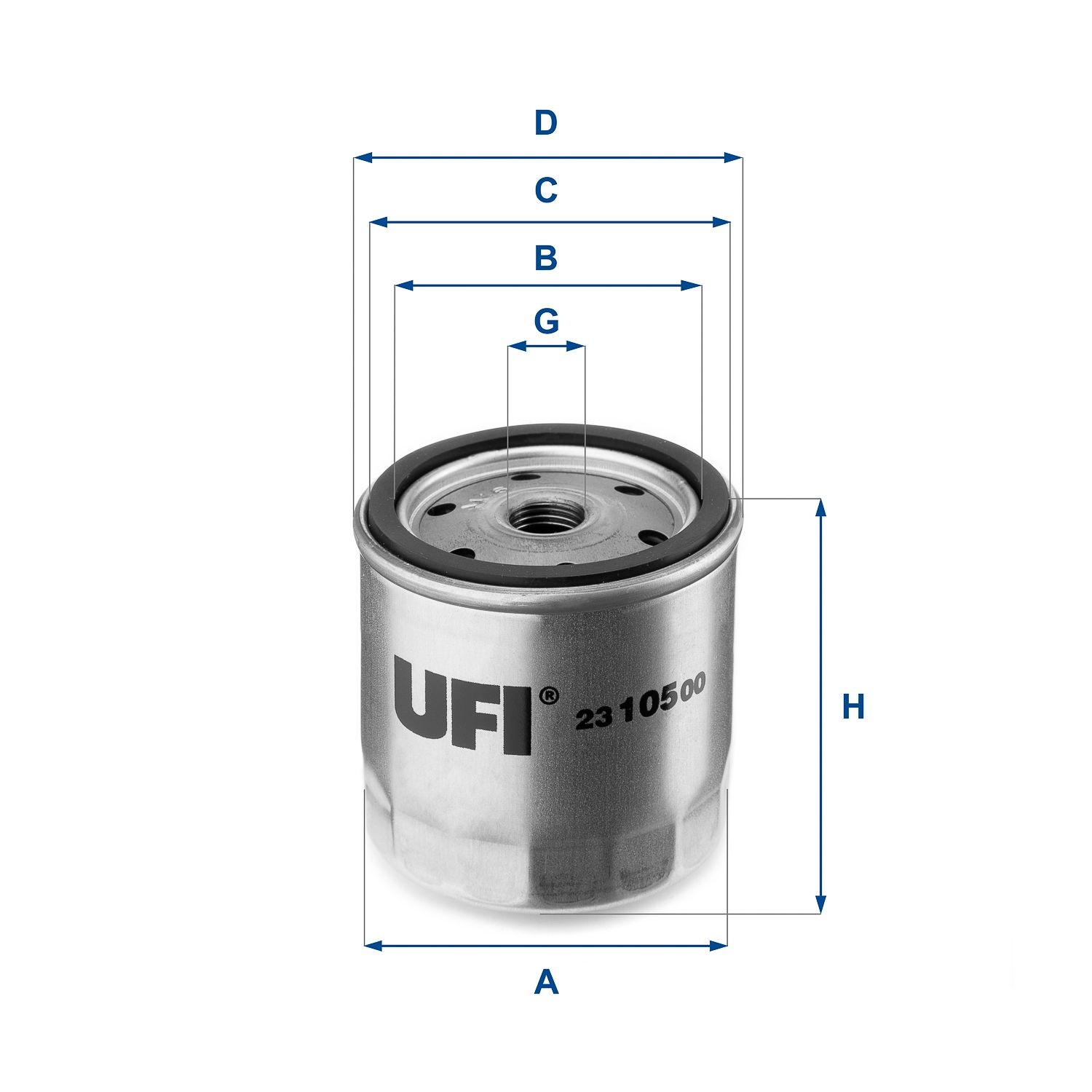 UFI 21.047.00 Fuel filter 1168402