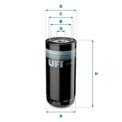 UFI 1-12 UNF, with one anti-return valve, Spin-on Filter Inner Diameter 2: 62mm, Outer Diameter 2: 72mm, Ø: 91, 93mm, Height: 211,5mm Oil filters 23.106.01 buy